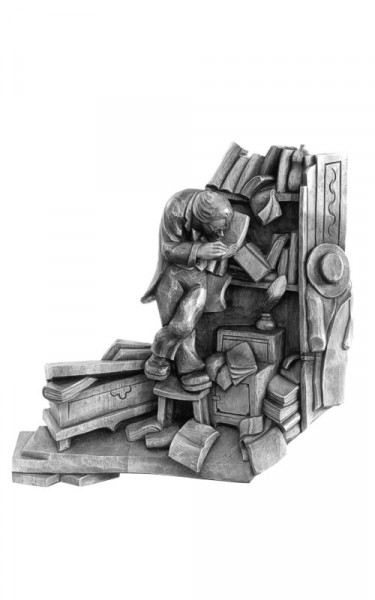 Bookworm in relief