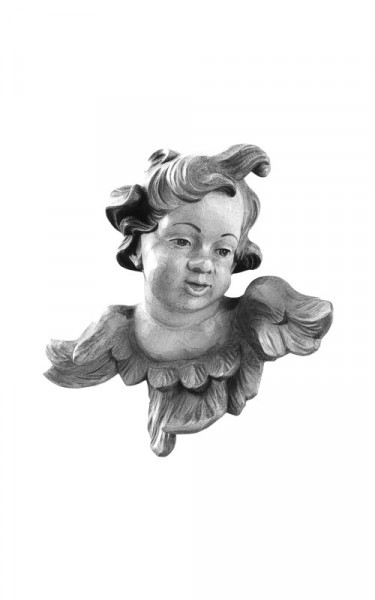 Angel´s head, looking left, baroque style